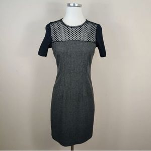 Elie tahari crochet sheath dress